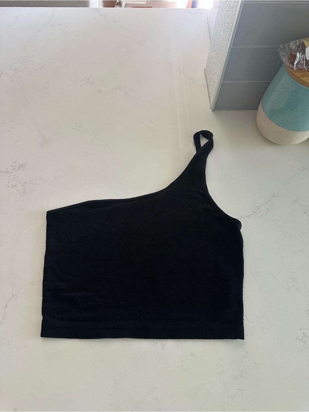 JOAH BROWN One-Shoulder Women's Crop Tank Top